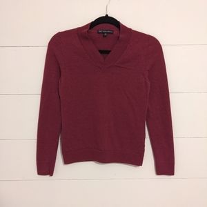 Brooks Brothers Pink 100% Merino Wool Sweater